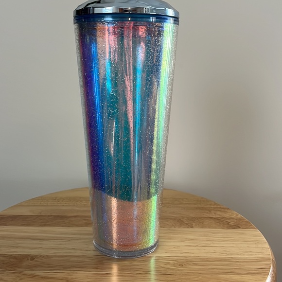 Starbucks Iridescent Glitter Dome Top Tumbler Cup 2020 Rainbow Girly Collect - Picture 4 of 8